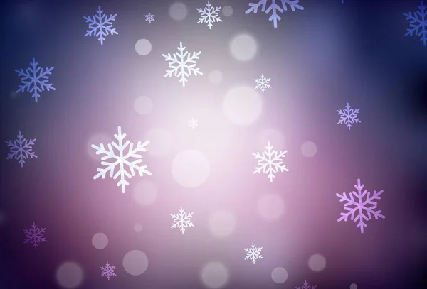 深紫色矢量布局为新年风格 一个带有渐变圣诞元素的智能示例 小册子 教育传单的分发方式 — 图库矢量图片