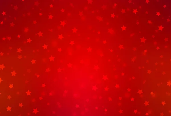 Luz Fundo Vetor Vermelho Com Flocos Neve Xmas Estrelas Flocos —  Vetores de Stock