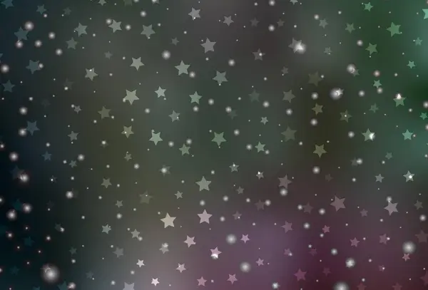 Dunkelrosa Grüner Vektorhintergrund Xmas Stil Bunte Illustration Mit Weihnachtlichen Symbolen — Stockvektor
