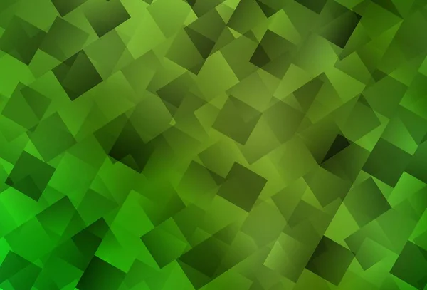 Hellgrüner Gelber Vektorhintergrund Polygonalen Stil Abstrakte Verlaufsdarstellung Mit Rechtecken Moderne — Stockvektor