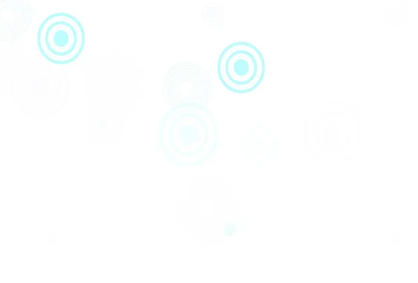 浅蓝色 绿色矢量模板与圆圈 现代抽象图解与彩色水滴 未来主义广告的模式 小册子 — 图库矢量图片