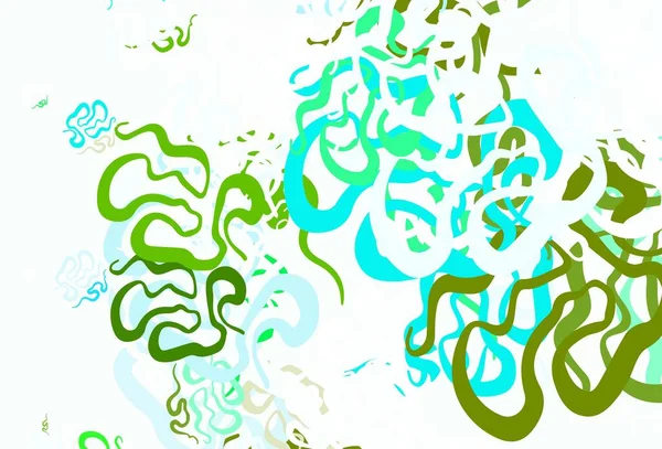 ライトブルー 抽象的な形状の緑のベクトル背景 抽象的なグラデーションのシンプルなカラフルなイラスト 名刺のモダンなデザイン — ストックベクタ