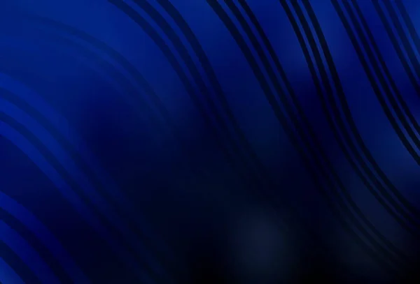 Темно Синий Векторный Узор Изогнутыми Линиями Красочная Градиентная Иллюстрация Простом — стоковый вектор