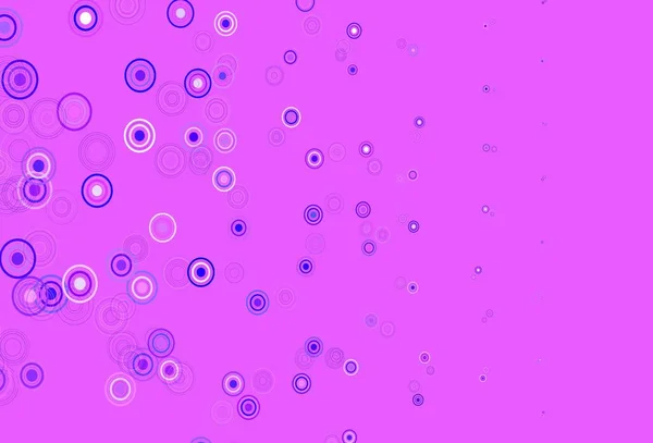 Světle Fialová Růžová Vektorová Šablona Kruhy Rozmazané Bubliny Abstraktním Pozadí — Stockový vektor