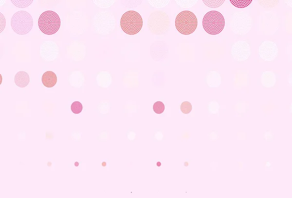 Light Pink Vector Background Spots Abstract Illustration Colored Bubbles Nature — Stock Vector