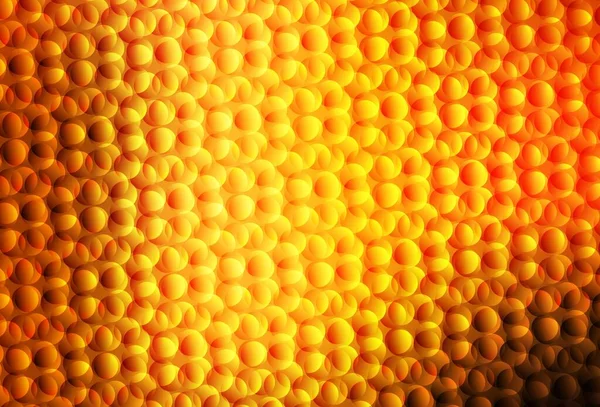 泡のダークオレンジのベクトルの背景 カラフルな水滴と現代抽象的なイラスト 壁紙のテクスチャのパターン — ストックベクタ