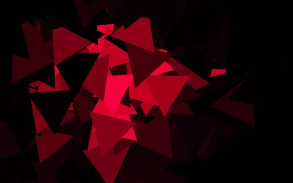 Diseño Vectorial Rosa Oscuro Con Líneas Triángulos Ilustración Abstracta Brillante — Archivo Imágenes Vectoriales
