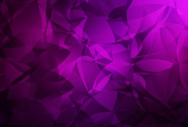 Dunkelrosa Vektorpolygon Abstrakten Hintergrund Elegante Helle Polygonale Illustration Mit Farbverlauf — Stockvektor