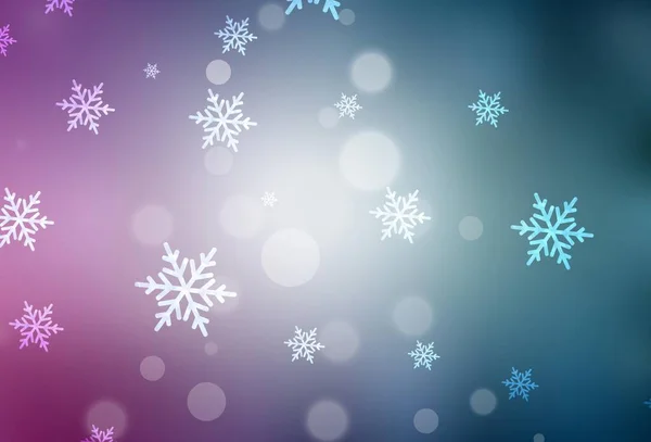 Light Blue Red Vector Background Xmas Style Simple Gradient Illustration — 图库矢量图片