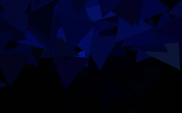 Mörk Blå Vektor Mönster Med Polygonal Stil Modern Abstrakt Illustration — Stock vektor