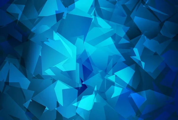 Dark Blue Vektordreieck Mosaik Vorlage Bunte Illustration Polygonalen Stil Mit — Stockvektor