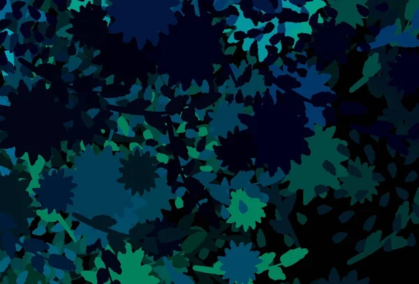 Azul Oscuro Textura Vectorial Roja Con Formas Abstractas Ilustración Abstracta — Vector de stock