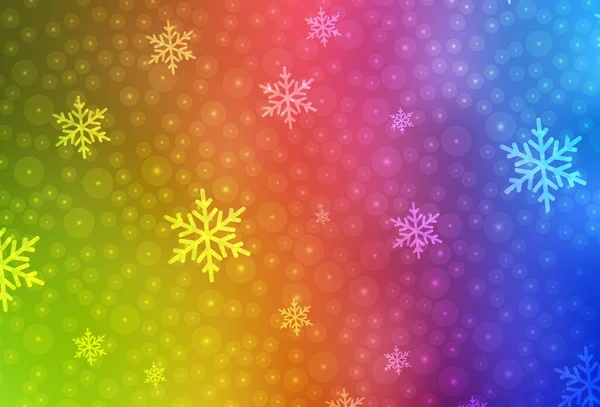 Licht Multicolor Vector Lay Out Nieuwjaarsstijl Illustratie Met Gradiënt Kerstballen — Stockvector
