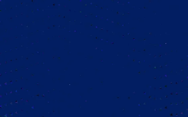 Rosa Scuro Sfondo Vettoriale Blu Con Stile Poligonale Illustrazione Astratta — Vettoriale Stock