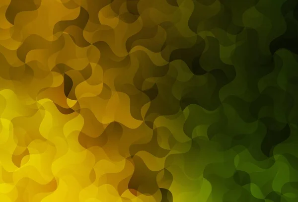 Dark Green Yellow Vector Polygon Abstract Backdrop Трикутний Геометричний Зразок — стоковий вектор