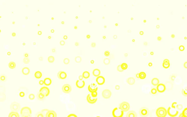 带有斑点的浅黄色矢量背景 现代抽象图解与彩色水滴 未来主义广告的模式 小册子 — 图库矢量图片