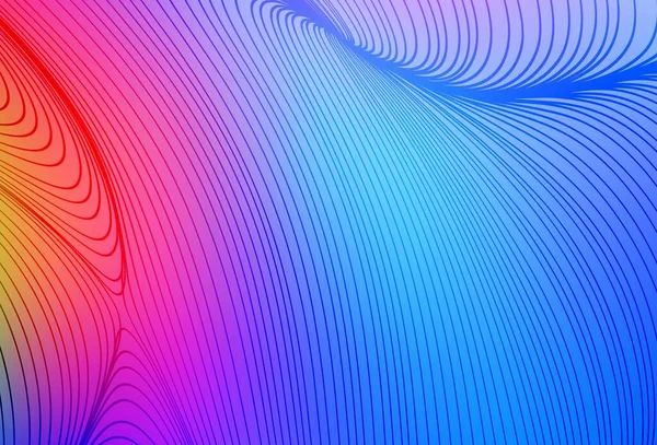 Azul Claro Plantilla Vector Rojo Con Líneas Ilustración Colorida Brillante — Vector de stock