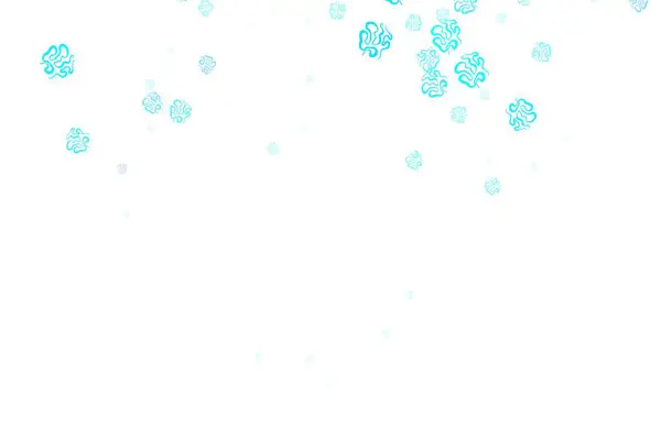 Light Blue Green Vector Backdrop Memphis Shapes 추상적 모양을 전화를 — 스톡 벡터