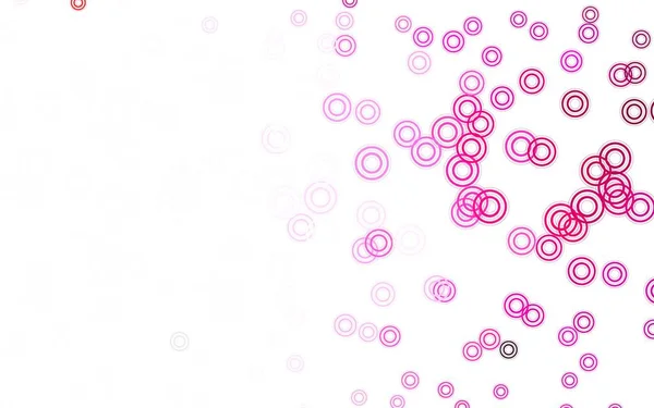 Patrón Vectorial Rosa Claro Con Esferas Ilustración Abstracta Con Burbujas — Archivo Imágenes Vectoriales