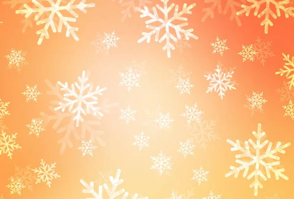 Light Orange Vector Background Xmas Style Abstract Gradient Illustration Colorful — Stock Vector