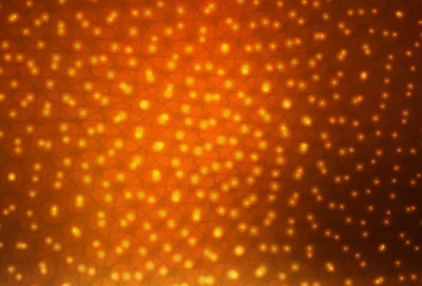 Latar Belakang Vektor Orange Gelap Dengan Gelembung Ilustrasi Abstrak Glitter - Stok Vektor