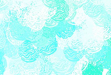 Soyut şekilli açık yeşil vektör arkaplanı. Renkli rastgele şekillerle modern soyut illüstrasyon. Kartvizitiniz için modern tasarım.