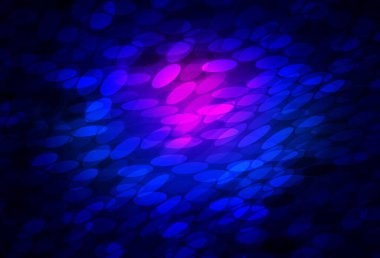 Koyu pembe, baloncuklu mavi vektör arkaplan. Soyut arka planda bulanık kabarcıklar ve renkli gradyan. Poster ve web siteleri için tasarım.