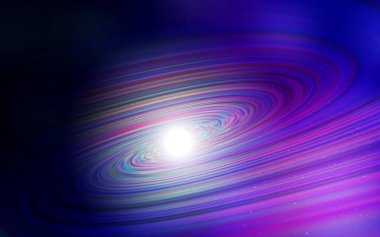 Gece gökyüzü yıldızlı koyu mor vektör deseni. Bulanık arkaplandaki ve gradyanı olan uzay yıldızları. Astroloji web siteleri için desen.