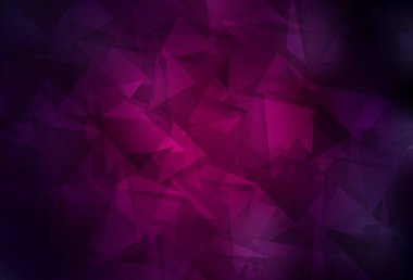 Koyu pembe vektör çokgen desen. Yarım ton şeklinde, üçgenli yaratıcı illüstrasyon. Cep telefonunun arka planının şablonu.
