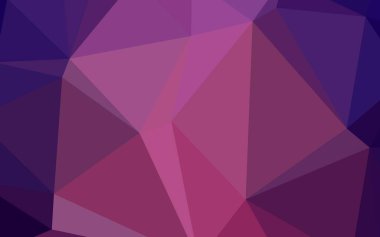 Koyu mor vektör üçgen kaplama. Origami tarzında gradyan ile geometrik çizim. İş tasarımınız için tamamen yeni bir şablon.
