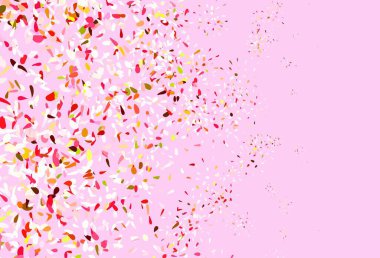 Açık yeşil, yapraklı kırmızı vektör deseni. Origami tarzındaki yaprakların gradyanlı karalama çizimi. İşiniz için yepyeni bir tasarım..