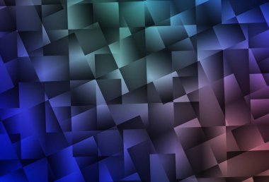 Açık mavi, kırmızı vektör çokgen arkaplan. Zarif üçgenleri olan soyut çizimler. İşiniz için yepyeni bir tasarım..