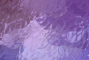 Memphis şekilli açık mor vektör arkaplan. Soyut gradyan şekilli basit renkli çizimler. Web siteniz için basit tasarım.