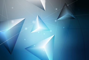 Koyu mavi vektör düşük polimerli doku. Çokgen şekilli bir örnek. Web siteniz için yeni bir doku.