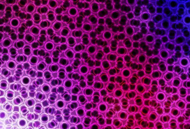 Koyu mor, diskli pembe vektör dokusu. Doğa tarzında bulanık halkaları olan güzel renkli çizimler. Fütürist reklamlar ve kitapçıklar için şablon.