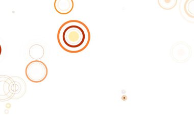 Dairesel açık kahverengi vektör şablonu. Bulanık dekoratif tasarım baloncuklu soyut tarzda. İş ilanınız için tasarım.