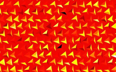 Koyu kırmızı, sarı vektör düzeni çizgiler, üçgenler. Doğa tarzında üçgenleri olan güzel bir çizim. Web siteniz için basit tasarım.