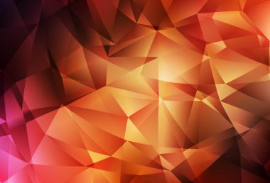 Koyu kırmızı vektör düşük polimer arka plan. Çokgen şekilli bir örnek. Marka kitabınız için yeni şablon.