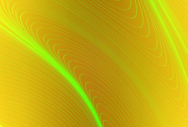 Koyu sarı çizgili vektör şablonu. Çağdaş gradyan soyut çizgileri olan çizimler. Markan için yeni kompozisyon.