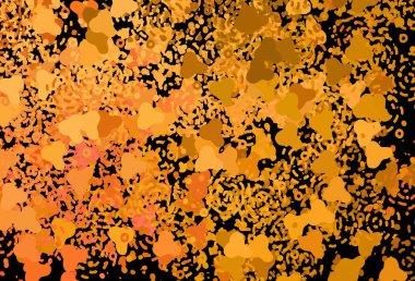 Soyut şekilli koyu turuncu vektör dokusu. Modern tarzda değişen renkli kaotik formlar. Web siteniz için basit tasarım.