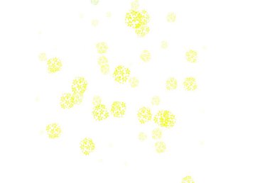 Açık yeşil, yapraklı sarı vektör karalama düzeni. Origami tarzındaki yaprakların gradyanlı karalama çizimi. İş tasarımınız için yepyeni bir tarz.