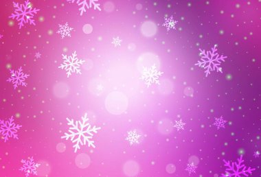Yeni yıl tarzında açık pembe vektör düzeni. Gradyan Noel elementleri içeren bir Akıllı Çizim. Üniversitenin tanıtımı için akıllı tasarım.