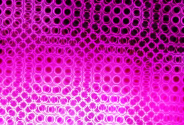 Çember şekilli açık pembe vektör düzeni. Doğa tarzında bulanık halkaları olan güzel renkli çizimler. Poster ve web siteleri için tasarım.