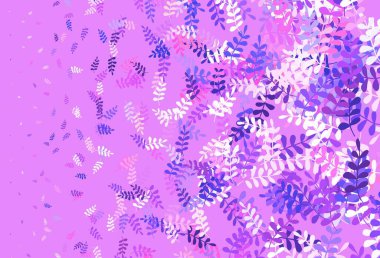 Açık Pembe, yapraklı sarı vektör soyut tasarımı. Soyut şablondaki karalamalarla dekoratif illüstrasyon. Markan için şık bir model..