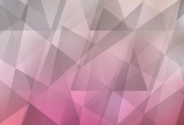 Açık pembe, sarı vektör düşük polyester arka plan. Zarif üçgenleri olan soyut çizimler. İşiniz için en iyi üçgen tasarım.