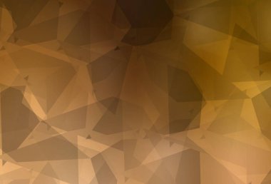 Karmaşık poliotik şekilli hafif turuncu vektör şablonu. Soyut tarzda rengarenk gradyan şekilleri olan bir resim. İşiniz için en iyi akıllı tasarım.