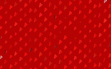 Koyu kırmızı vektör şablonu, kristaller, üçgenler. Doğa tarzında üçgenleri olan güzel bir çizim. Web siteniz için basit tasarım.