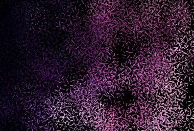 Koyu mor, renkli çizgileri olan pembe vektör dokusu. Soyut şablon üzerinde çizgileri olan renkli, parlak bir illüstrasyon. Reklamlar, posterler, afişler için desen.