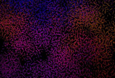 Koyu mavi, kırmızı vektör şablonu ve tekrarlanan çubuklar. Soyut şablon üzerinde çizgileri olan renkli, parlak bir illüstrasyon. Reklamlar, posterler, afişler için desen.