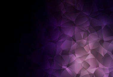 Soyut şekilli koyu mor vektör arkaplan. Soyut tarzda rengarenk gradyan şekilleri olan bir resim. Web siteniz için basit tasarım.